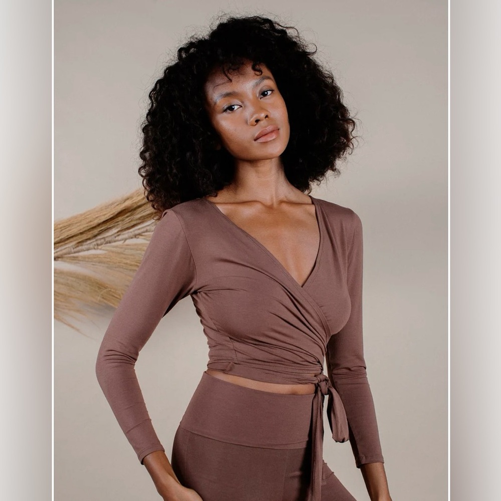 Indigo Luna Agni Wrap Cross Top